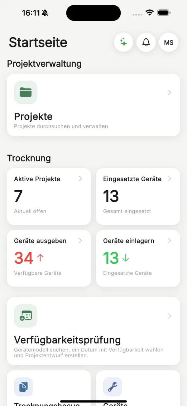 Die Krahasso-App auf dem Smartphone, ohne Netzverbindung bedient